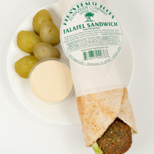 Falafel Sandwich on Wheat Pita